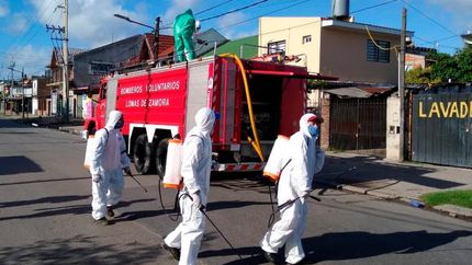 Siguen las acciones de desinfección.