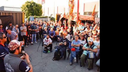 un acto contra la amenaza inminente de desalojo