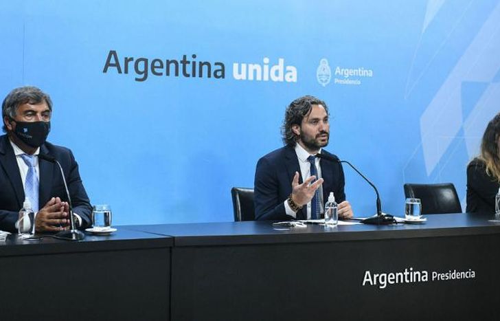 Cafiero hizo el anuncio.