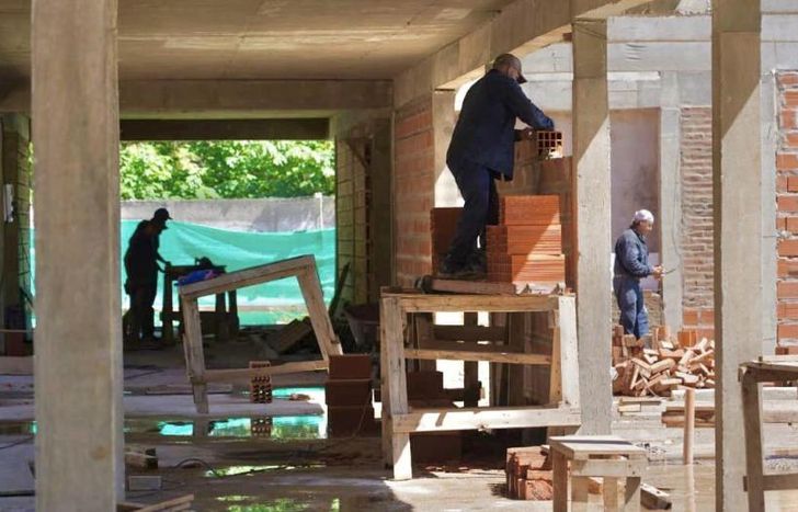 En Albertina construyen un edificio propio para la Escuela N°508.