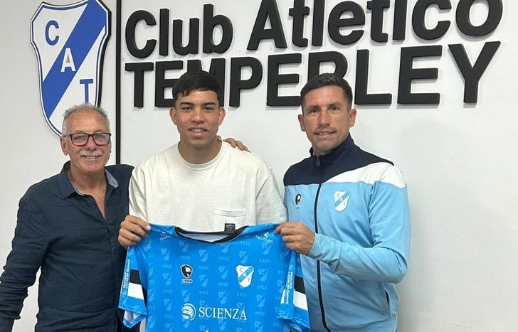 Gaona, junto al Alberto Lecchi y Federico Crivelli.