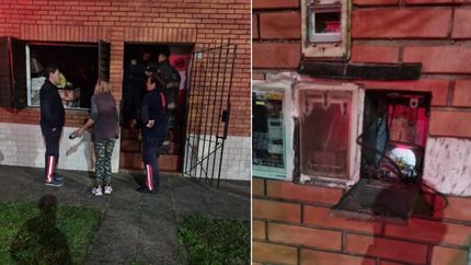 La propietaria del lugar recibió a las autoridades.