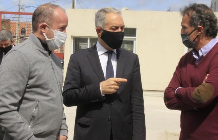 Insaurralde, Alak y Katopodis supervisaron las obras.