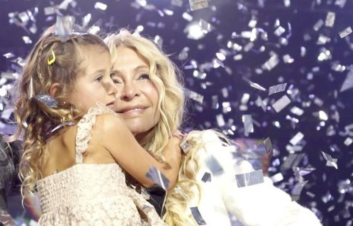 Cris Morena con Mila.