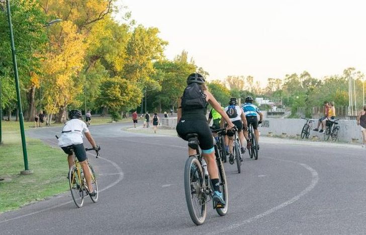 El Parque de Lomas, muy elegido para la actividad física.