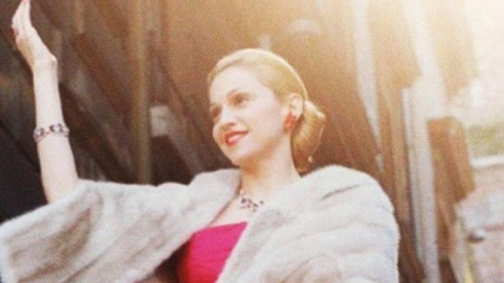 Madonna en la piel de Evita.