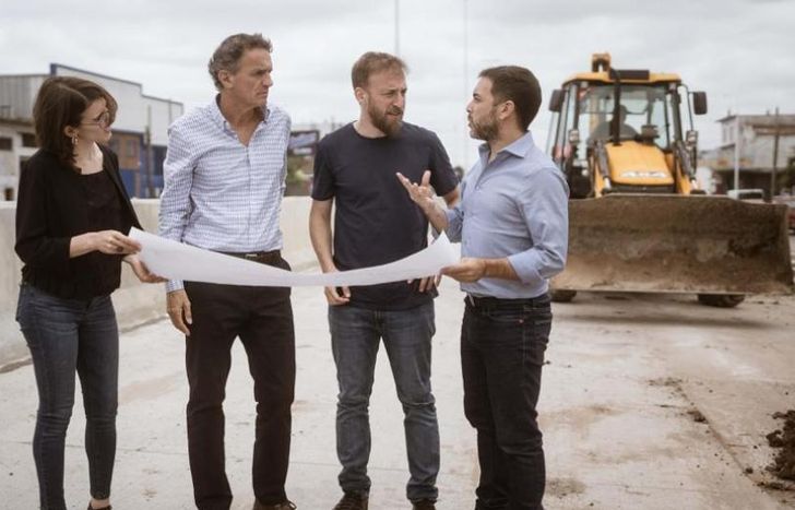 Supervisaron uno de los trabajos más importantes en materia de infraestructura vial.