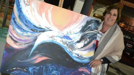 Exposición de una de sus obras.