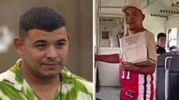 Brian Alberto de Gran Hermano volvió a vender golosinas en el tren