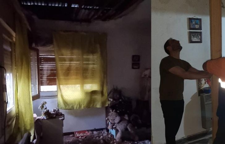 Así quedó la vivienda.