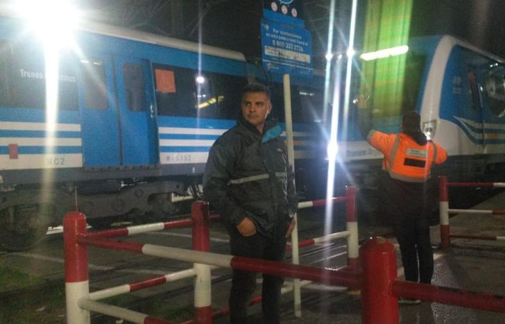 Fue en el paso nivel del cruce sobre la calle Boedo.