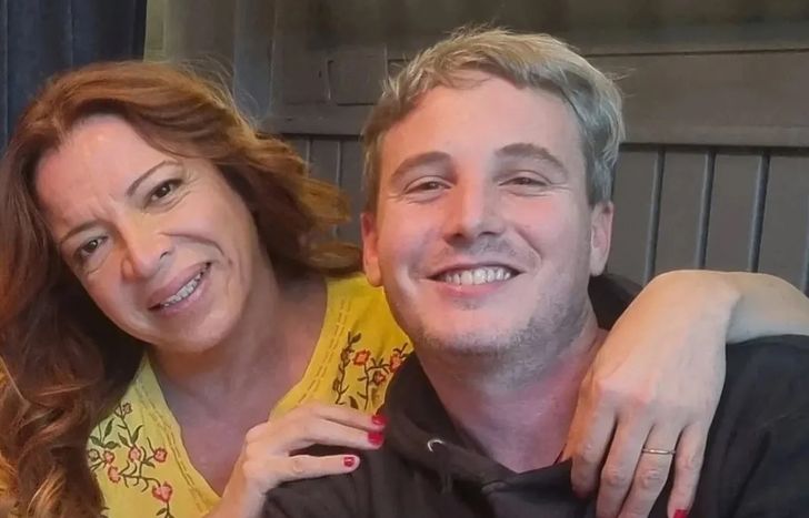 Lizy Tagliani y su esposo.&nbsp;