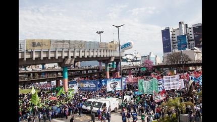 Los dirigente calificaron al paro como contundente.