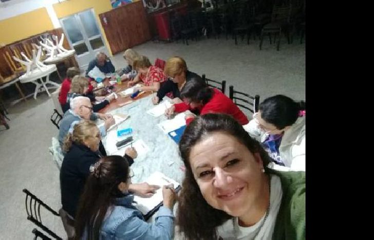 en el taller de la memoria antes de la cuarentena.