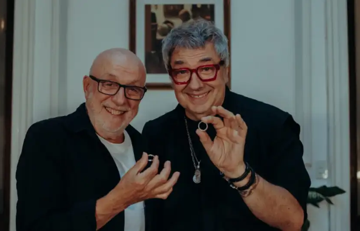 Juan Carlos Baglietto y Lito Vitale, en Lomas de Zamora.&nbsp;