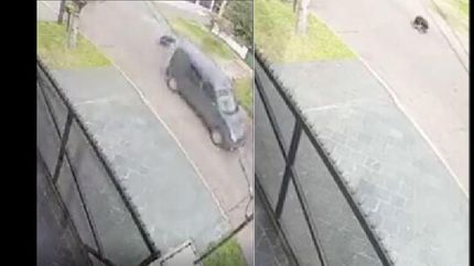 las cámaras de seguridad captaron el momento del crimen.