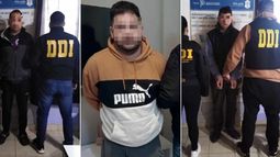 Los tres sospehosos apresados nuevamente.