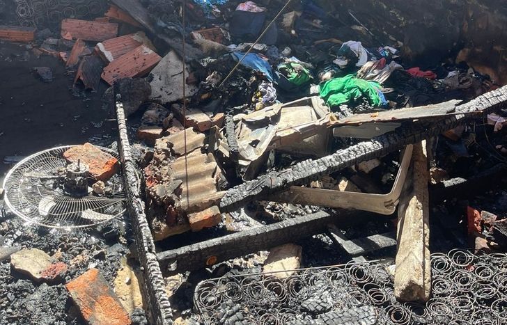 La casa quedó inhabitable.