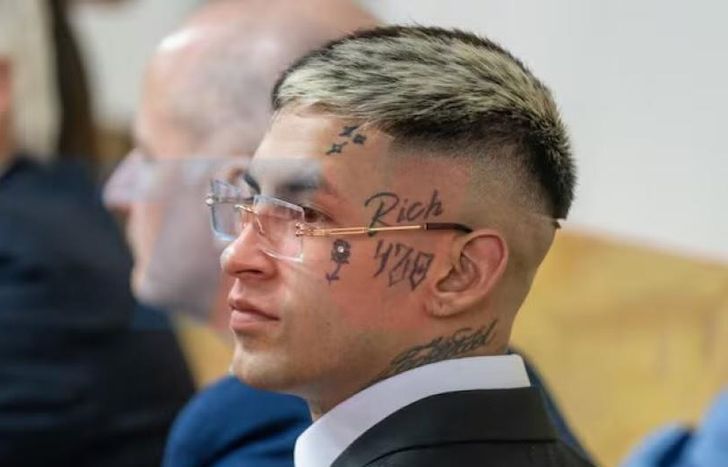 L-Gante, durante el juicio.