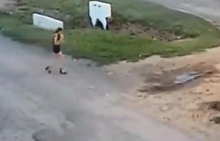 Las imágenes de Agustina, minutos antes de ser asesinada.