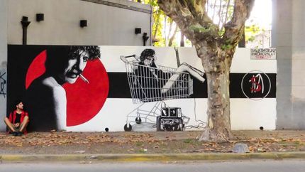 Mural de Charly en Oliden y Sixto Fernández.