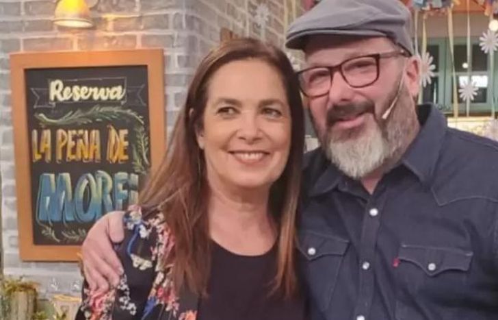 Junto a Sandra, la Madrina de La Peña.