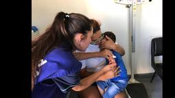 Los profesionales salieron a las calles desde las unidades sanitarias para vacunar en las casas.