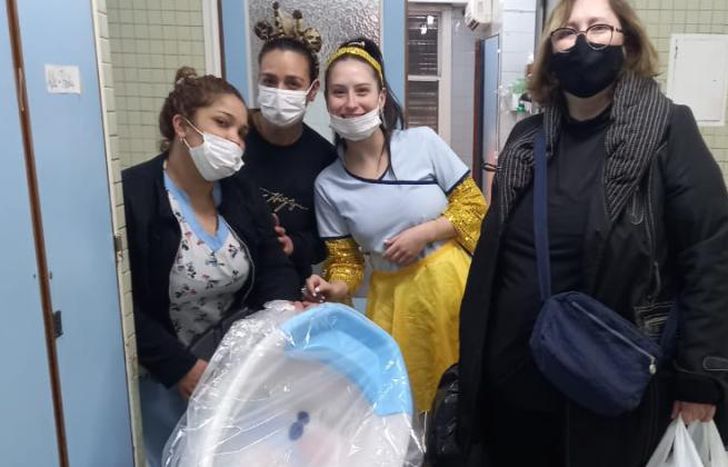 También donaron bañeras.