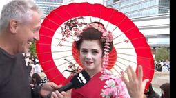 Marley, en Japón, con una geisha argentina