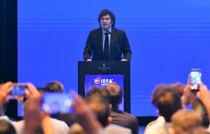 Milei fue el encargado del cierre del evento.