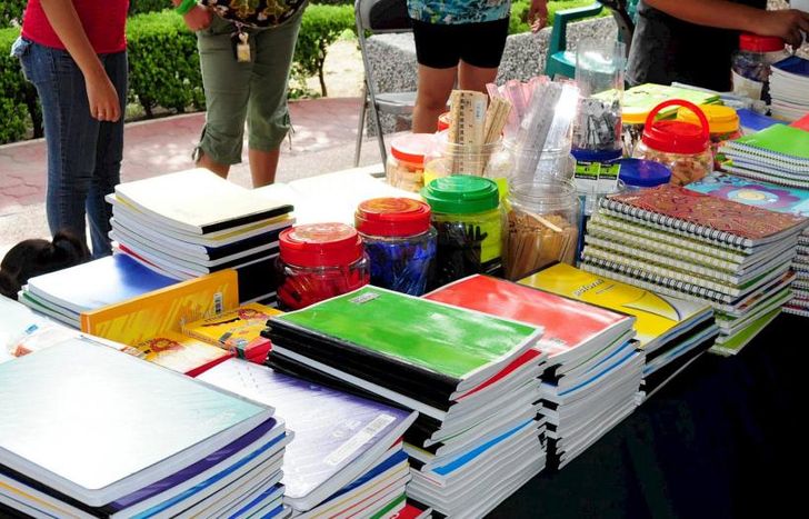 Todo sirve para que los chicos arranquen las clases con lo necesario.