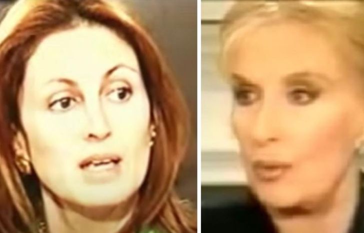 Silvana Suárez protagonizó un tenso momento con Mirtha Legrand en vivo en 1999.