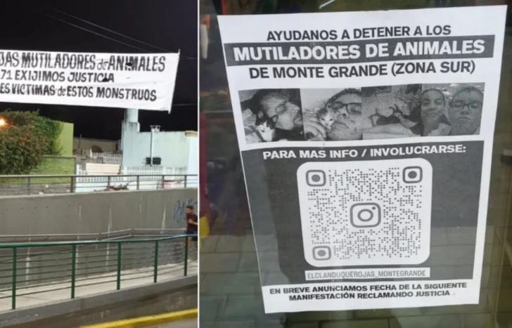 Los denunciantes hicieron una manifestación el 3 de agosto pasado.