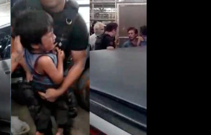 el papá que fue detenido llegó 10 minutos después del rescate.