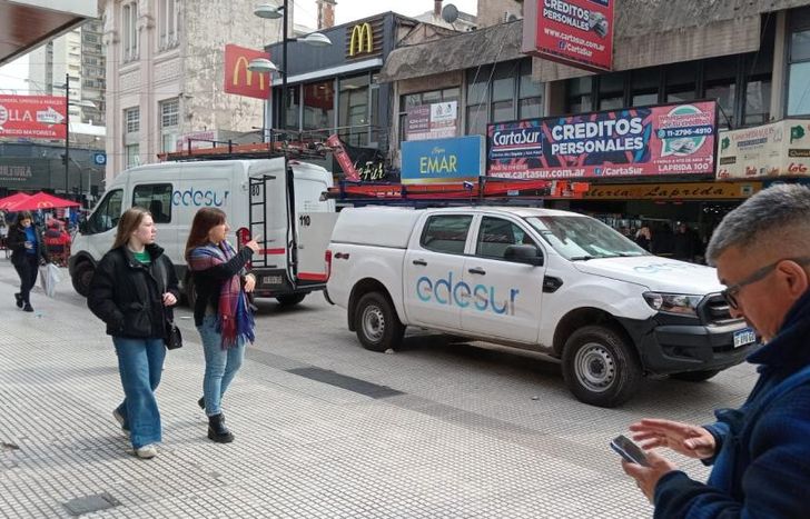 Edesur estuvo en el lugar para verificar la falla.