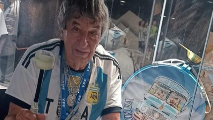 Tula estuvo presente en la inauguración de la muestra llevada a cabo en La Rural.