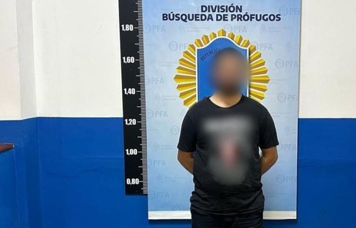 El prófugo detenido.