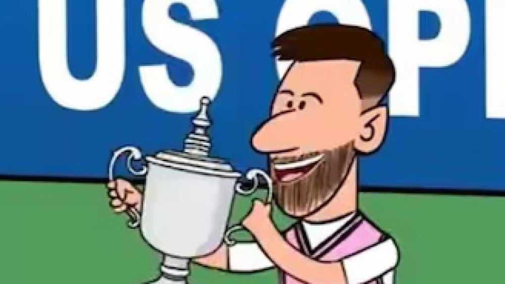 Messi animado.