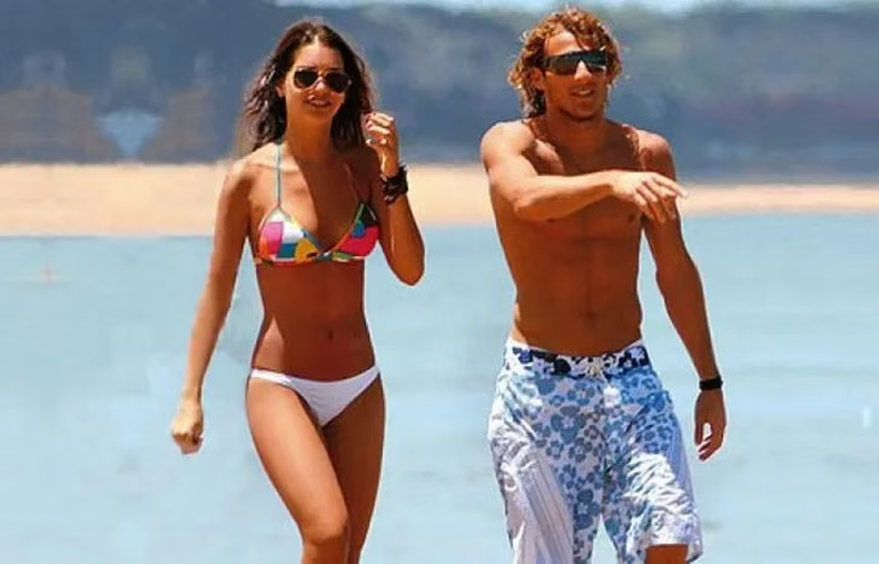 Zaira Nara y Diego Forlán. 