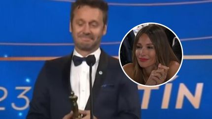 Benjamín Vicuña cometió un furcio amoroso sobre Pampita en su discurso en los Martín Fierro.