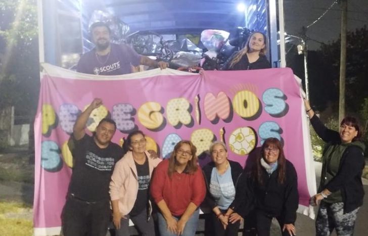 Una vez más cumplen con la misión de colaborar con los ahijados que tienen en Chaco.