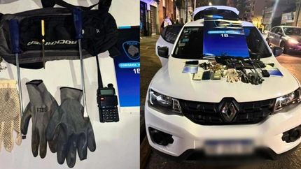 Les incautaron varios elementos para robar autos.