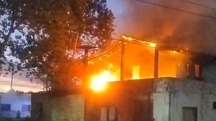 El incendio provocó importantes daños.