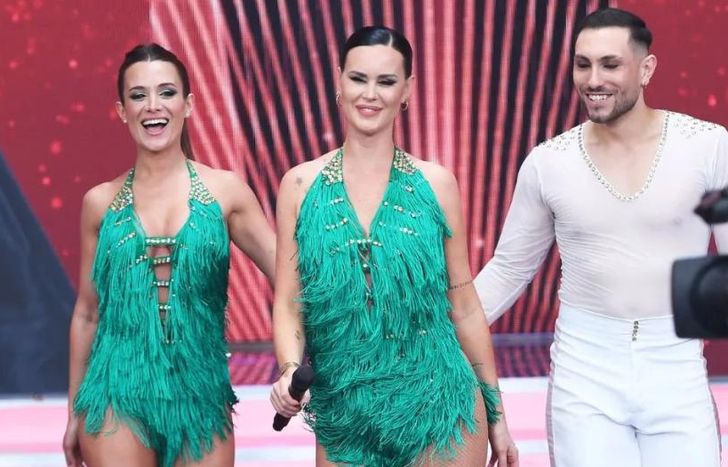 Natalie Weber, en la salsa de tres del Bailando 2023.