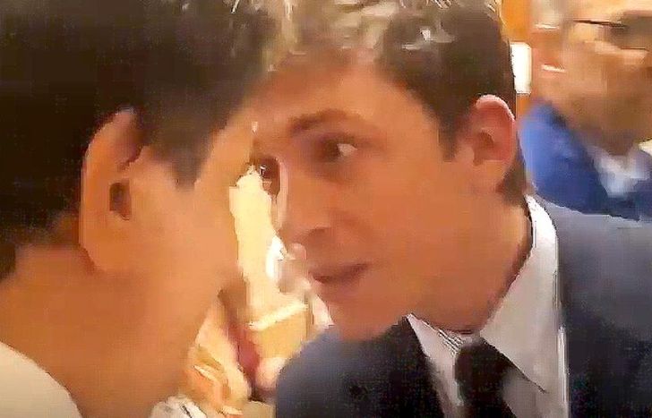 El momento de la amenaza tras el discurso de Milei.