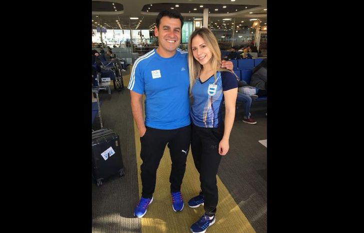 Leiva y su entrenador José Barros viajaron el martes a Colombia.