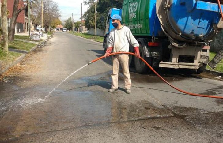 Trabajos en calles de San José Este.