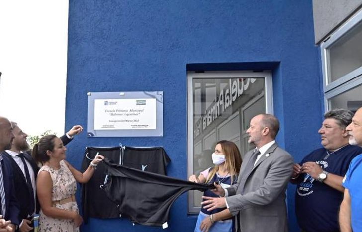 Martín Insaurralde, en la inauguración del polo educativo.