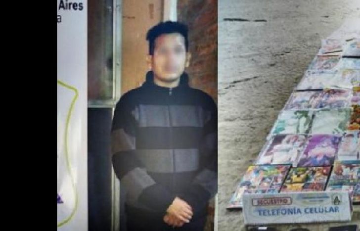 La captura fue realizada por policíasde la DDI Moreno-General Rodríguez