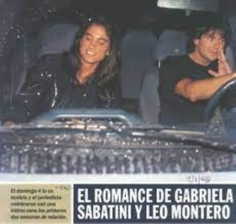 Las revistas cubrieron el romance de Gabriela Sabatini y Leo Montero. 